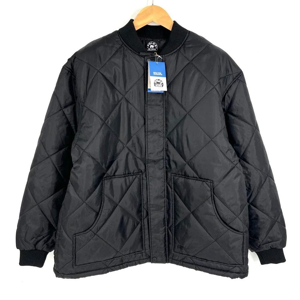 Polar King‎ by Key Men Montana Jacket Black Quilted Workwear Coat XL 303.01
